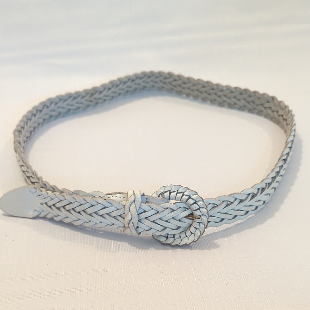 Vintage‎ White Woven Belt Braided